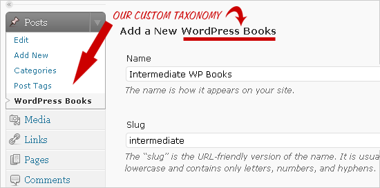 WP Custom Taxonomy Settings