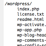 Complete List of Default WordPress Files