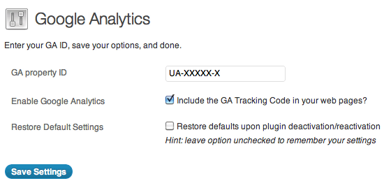 Google Analytics Plugin